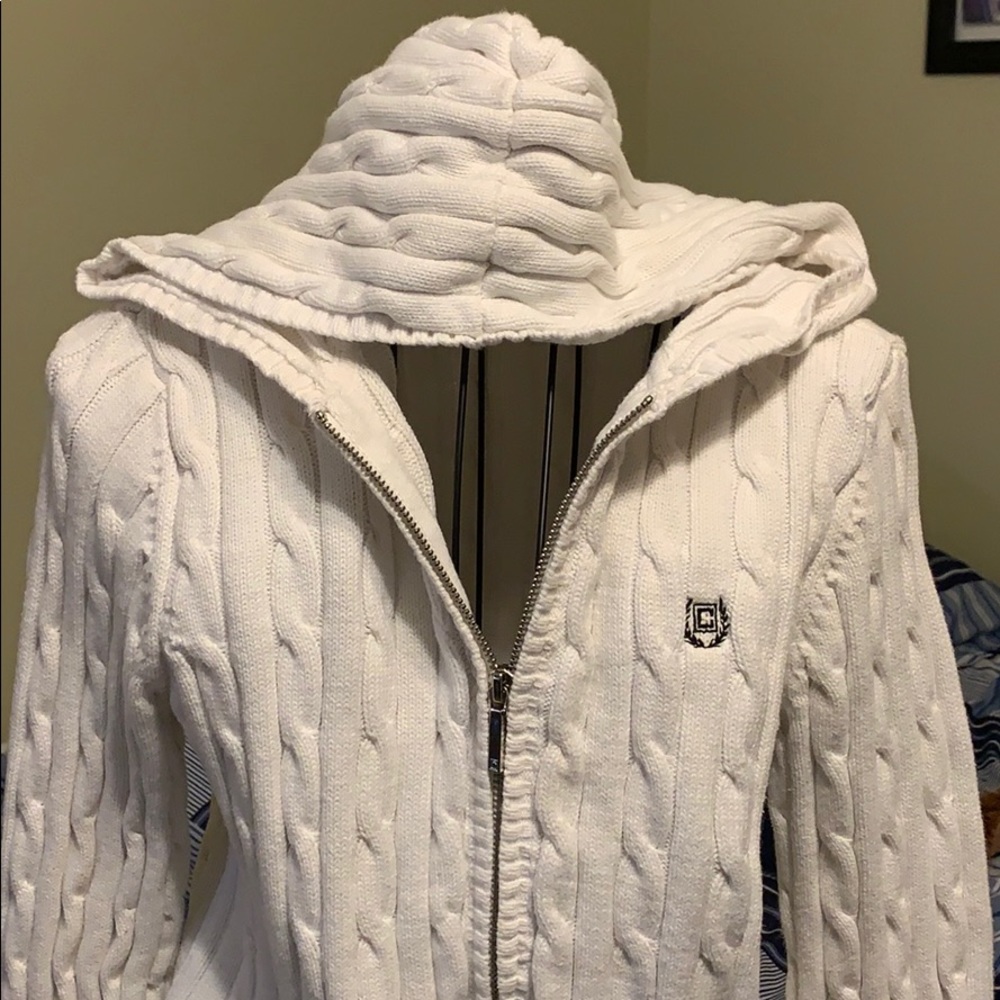 Chaps full zip hooded sweater